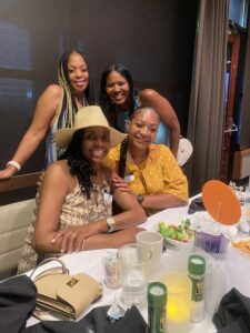 Women having a meal together at a restaurant