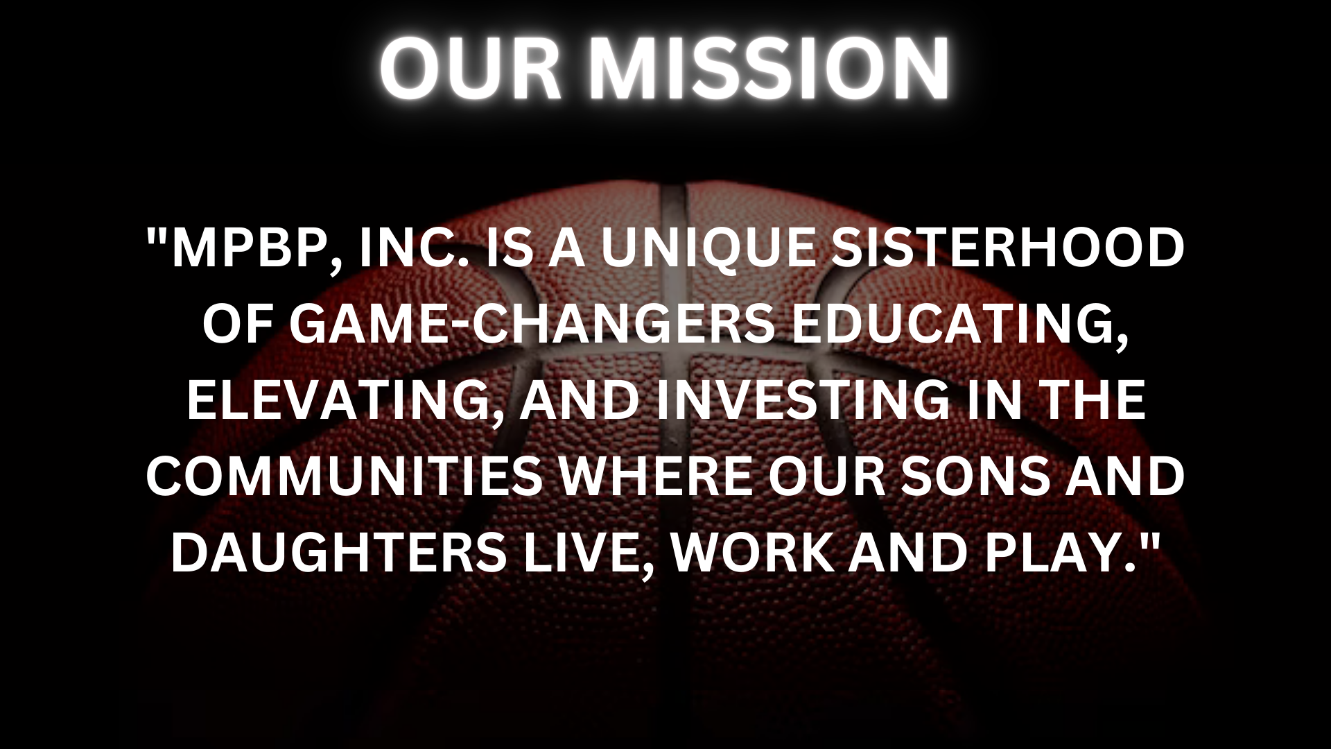 Our Mission Template Background in Dark Tone